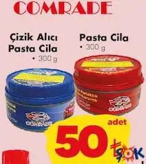 COMRADE ÇİZİK ALICI PASTA CİLA 300 G indirimli fiyat COMRADE ÇİZİK ALICI PASTA CİLA 300 G fiyat ve kampanya bilgisi